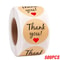 Heart Shape Natural Kraft Thank You Stickers, Seal Labels for Scrapbooking, Package, Stationery Stickers