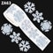 Christmas Paper Stickers, Winter Snowflake Sticker Rolls, Designs Waterproof Self Adhesive Stickers