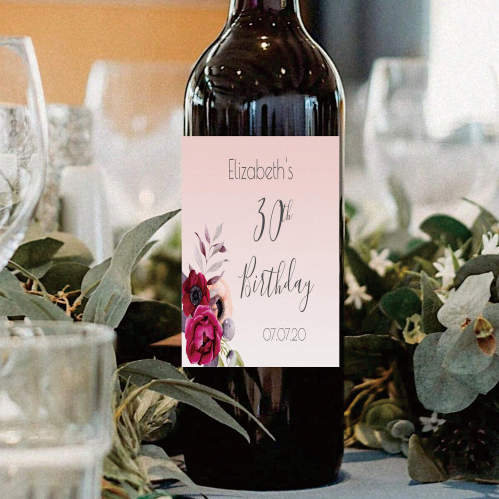 Wine Labels, Photo Wine Label, Minimalist Wedding Favor, Custom Wine Label, Personalized Gift, Wine Gift Label