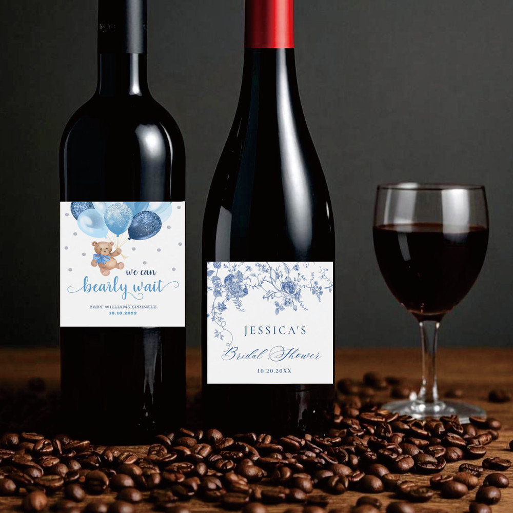 Wine Labels, Photo Wine Label, Minimalist Wedding Favor, Custom Wine Label, Personalized Gift, Wine Gift Label