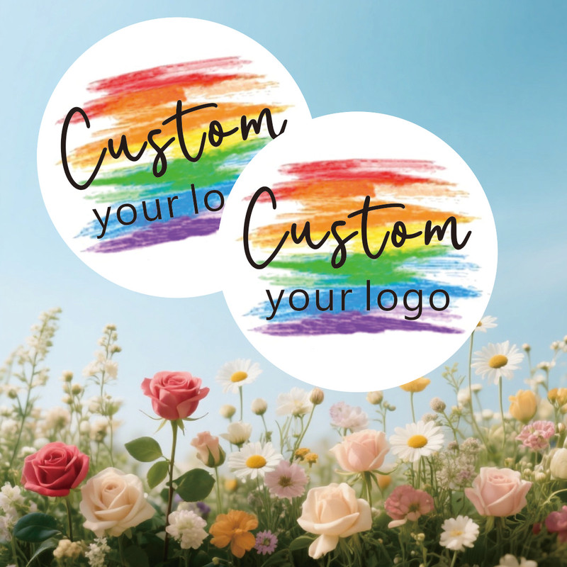 Multi Color Logo Custom Stickers, Waterproof Durable Labels, Personalized Photo Stickers for Business Gifts and Events