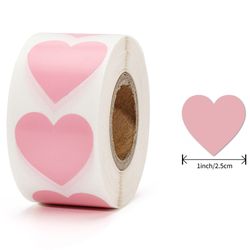 valentine's day stickers, heart shape stickers, birthday party seal labels, tag favors labels, good cute stickers box
