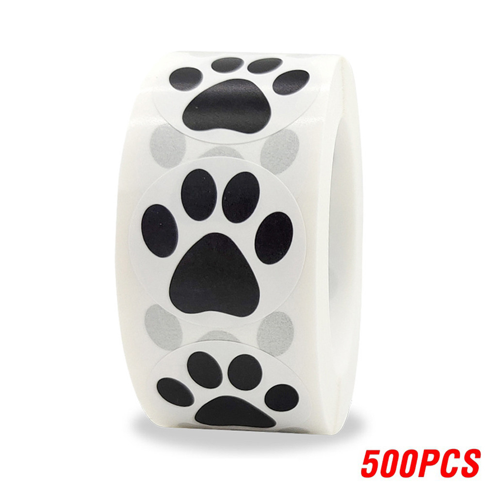 Round Stickers Thank You Labels SelfAdhesive Paw Print Labels Ideal For Gift Bags And Boxes 5