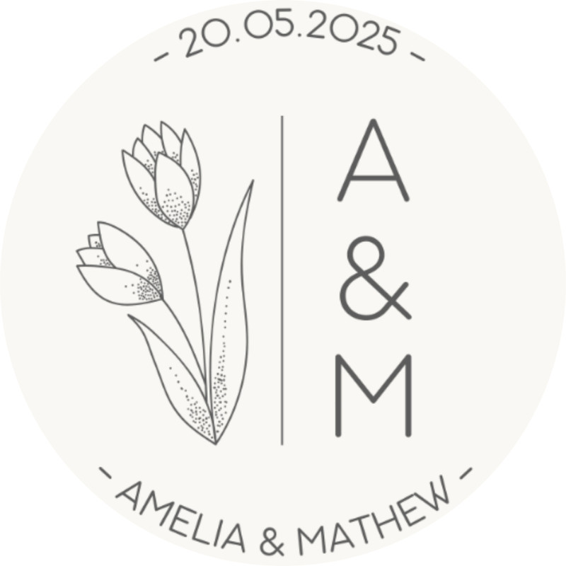 Personalized Wedding Stickers, Party Favor Gift Labels, Custom Invitation Seals for Events