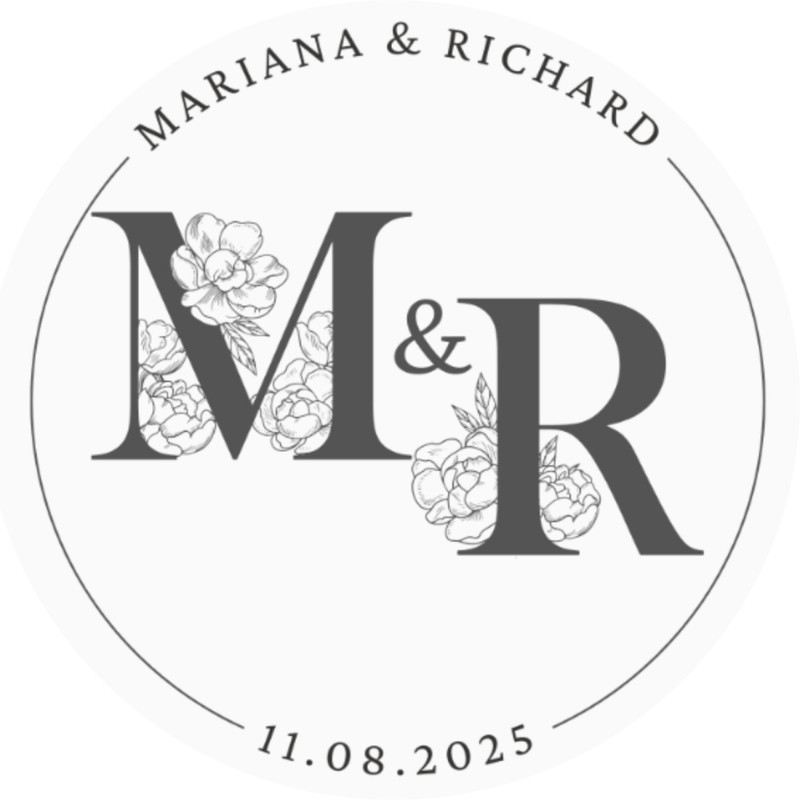 Personalized Wedding Stickers, Party Favor Gift Labels, Custom Invitation Seals for Events