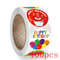 Round Happy Birthday Stickers, New Styles Gift Decoration Supplies, Cute Party Greeting Card Tags