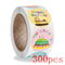 Round Happy Birthday Stickers, New Styles Gift Decoration Supplies, Cute Party Greeting Card Tags