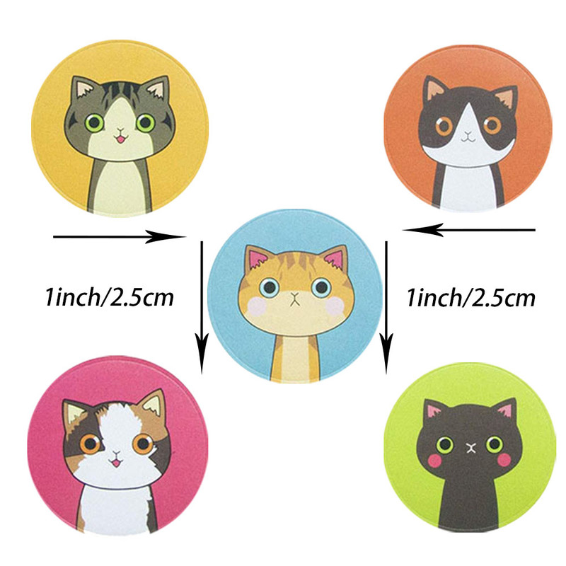 Animal Cartoon Stickers, Cute Cat Label Pack, Reward Stickers for School, Thank You Gift Decoration Stickers