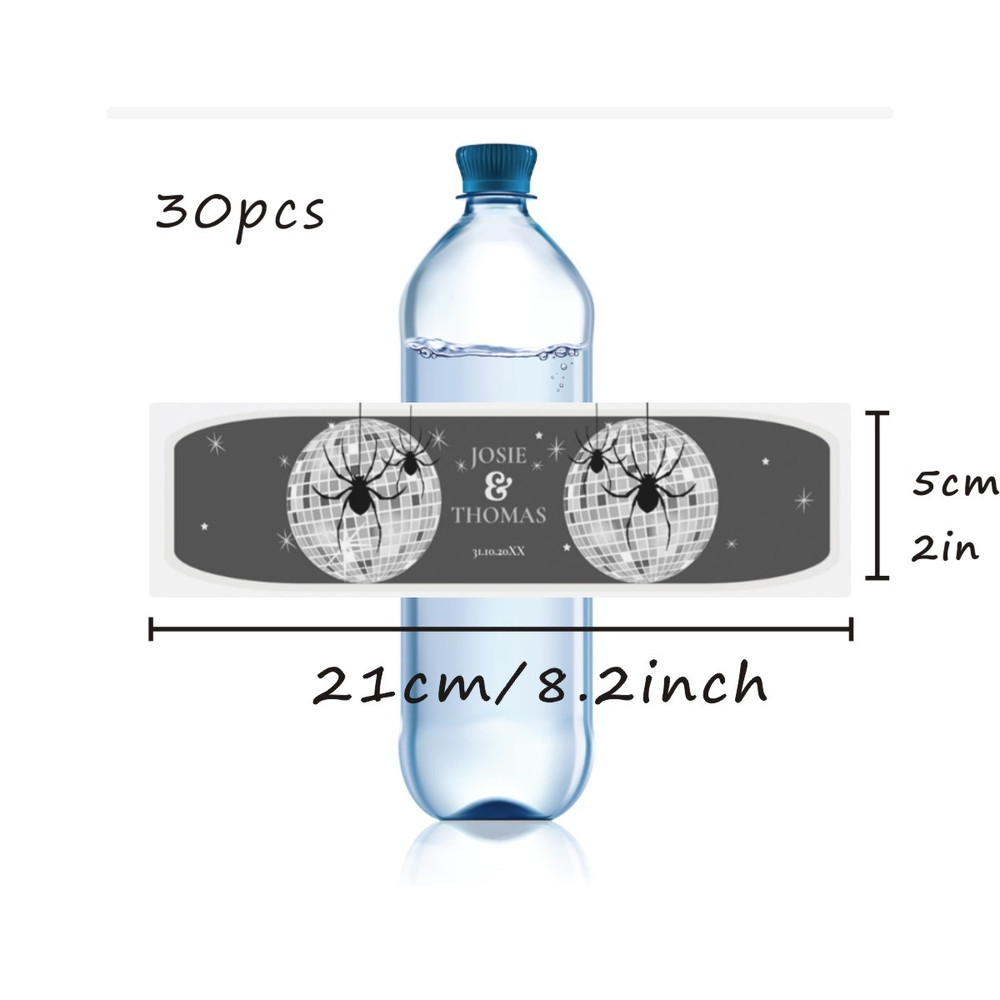 Wedding Water Bottle Label, Custom Modern Water Bottle Label, Personalized Wedding Party Favor Stickers