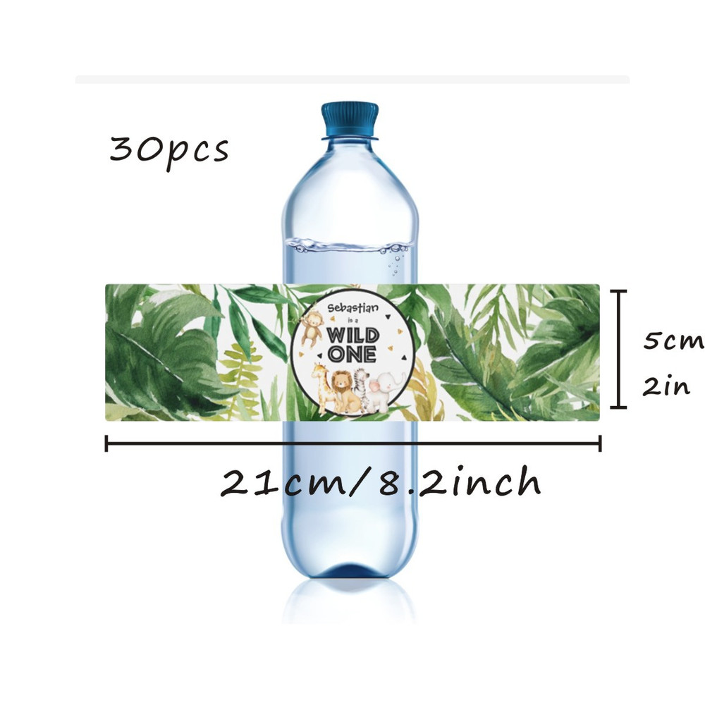 Wedding Water Bottle Label, Custom Modern Water Bottle Label, Personalized Wedding Party Favor Stickers