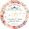 Personalised Invitation Seals, Custom Wedding Stickers, Party Gift Labels, Birthday Favor Tags
