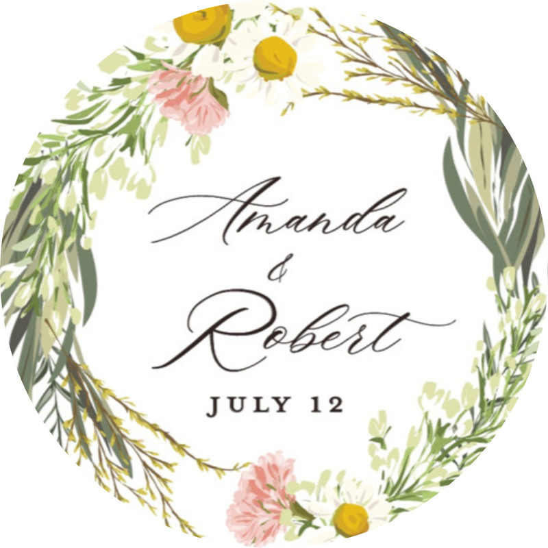 Personalised Invitation Seals, Custom Wedding Stickers, Party Gift Labels, Birthday Favor Tags
