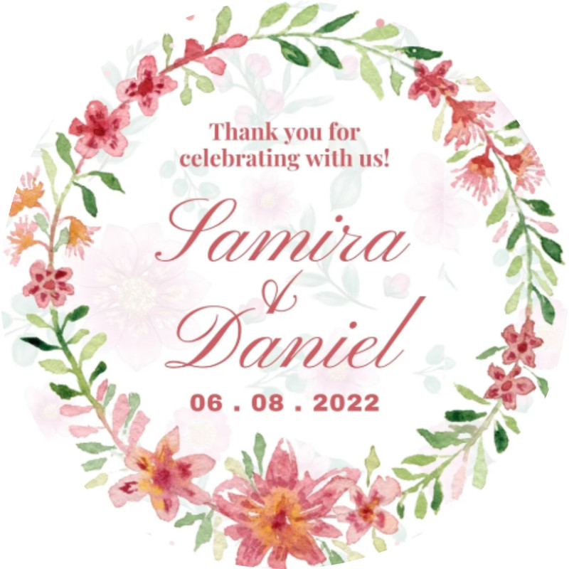 Personalised Invitation Seals, Custom Wedding Stickers, Party Gift Labels, Birthday Favor Tags
