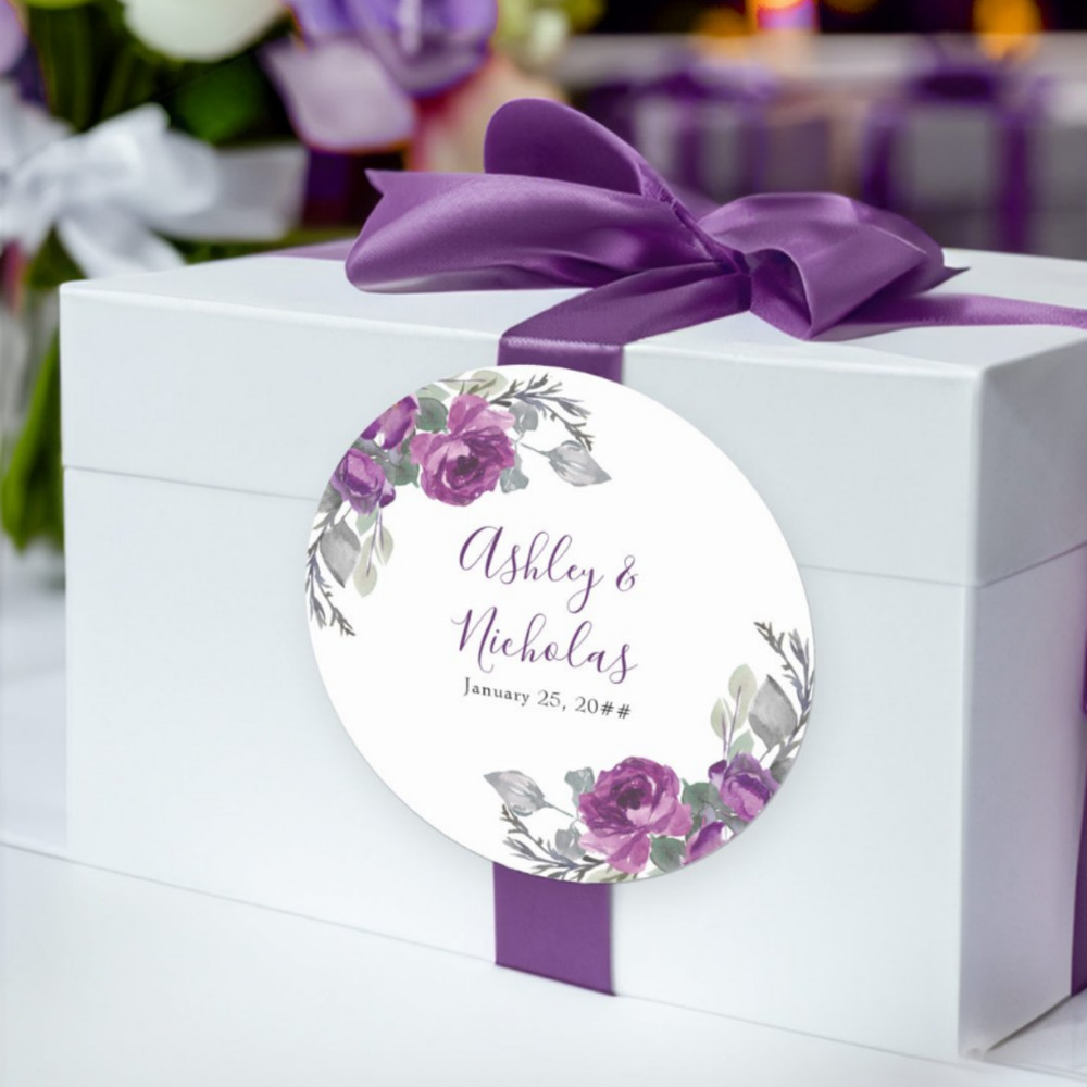 Personalized Circular Stickers, Custom Wedding Thank You Labels, Ideal for Birthdays, Baptisms, and Anniversary Gifts