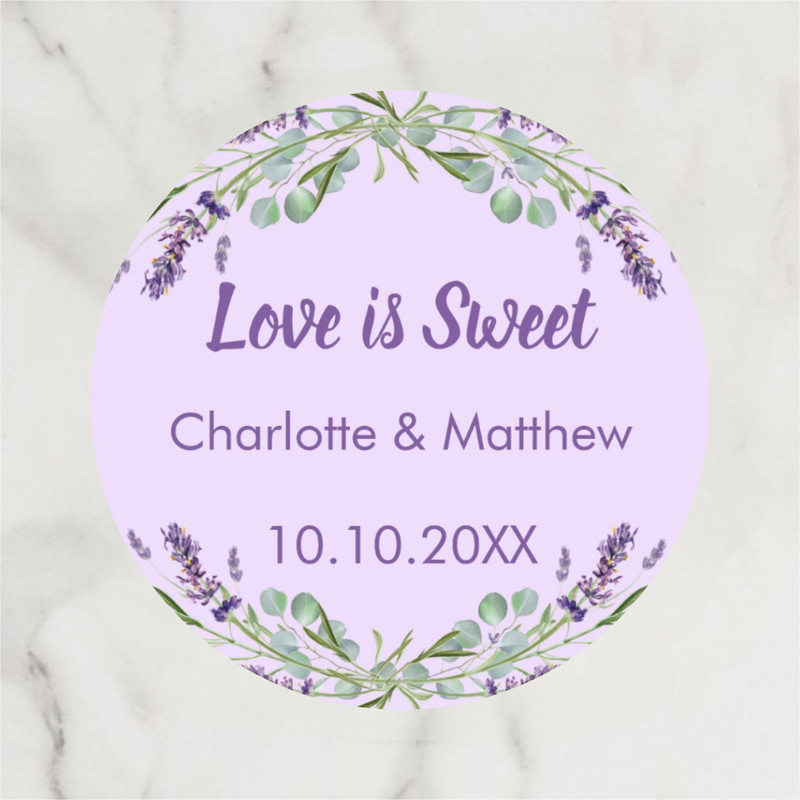 Personalized Circular Stickers, Custom Wedding Thank You Labels, Ideal for Birthdays, Baptisms, and Anniversary Gifts