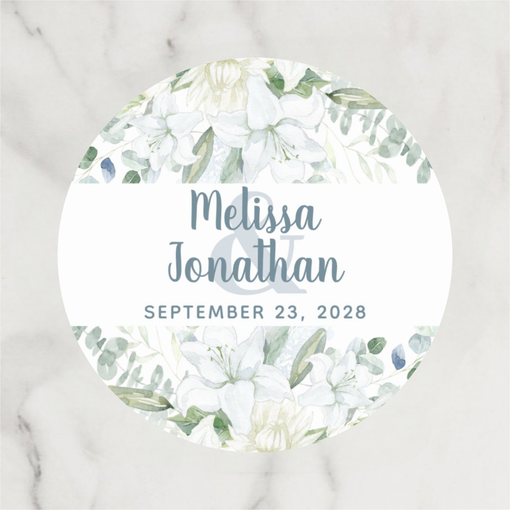 Personalized Circular Stickers, Custom Wedding Thank You Labels, Ideal for Birthdays, Baptisms, and Anniversary Gifts