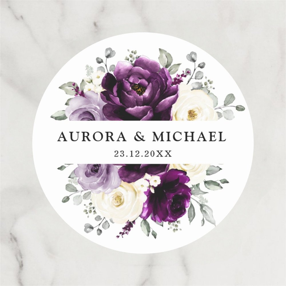 Personalized Circular Stickers, Custom Wedding Thank You Labels, Ideal for Birthdays, Baptisms, and Anniversary Gifts