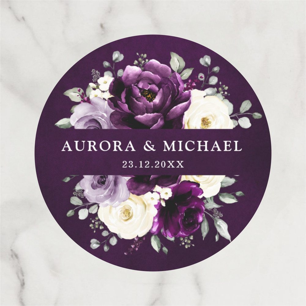 Personalized Circular Stickers, Custom Wedding Thank You Labels, Ideal for Birthdays, Baptisms, and Anniversary Gifts
