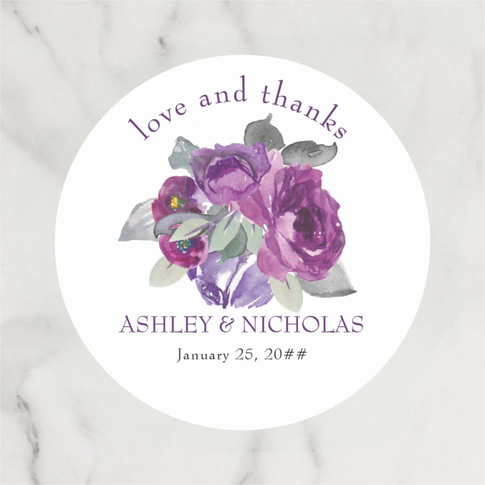 Personalized Circular Stickers, Custom Wedding Thank You Labels, Ideal for Birthdays, Baptisms, and Anniversary Gifts