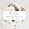 Personalized Circular Stickers, Custom Wedding Thank You Labels, Ideal for Birthdays, Baptisms, and Anniversary Gifts