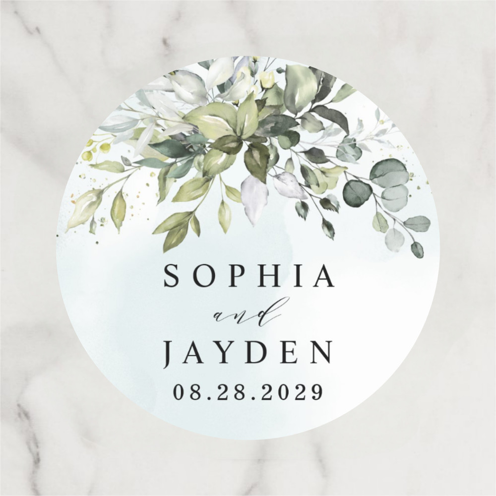 Personalized Circular Stickers, Custom Wedding Thank You Labels, Ideal for Birthdays, Baptisms, and Anniversary Gifts