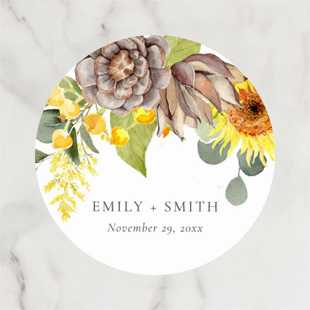 Personalized Circular Stickers, Custom Wedding Thank You Labels, Ideal for Birthdays, Baptisms, and Anniversary Gifts