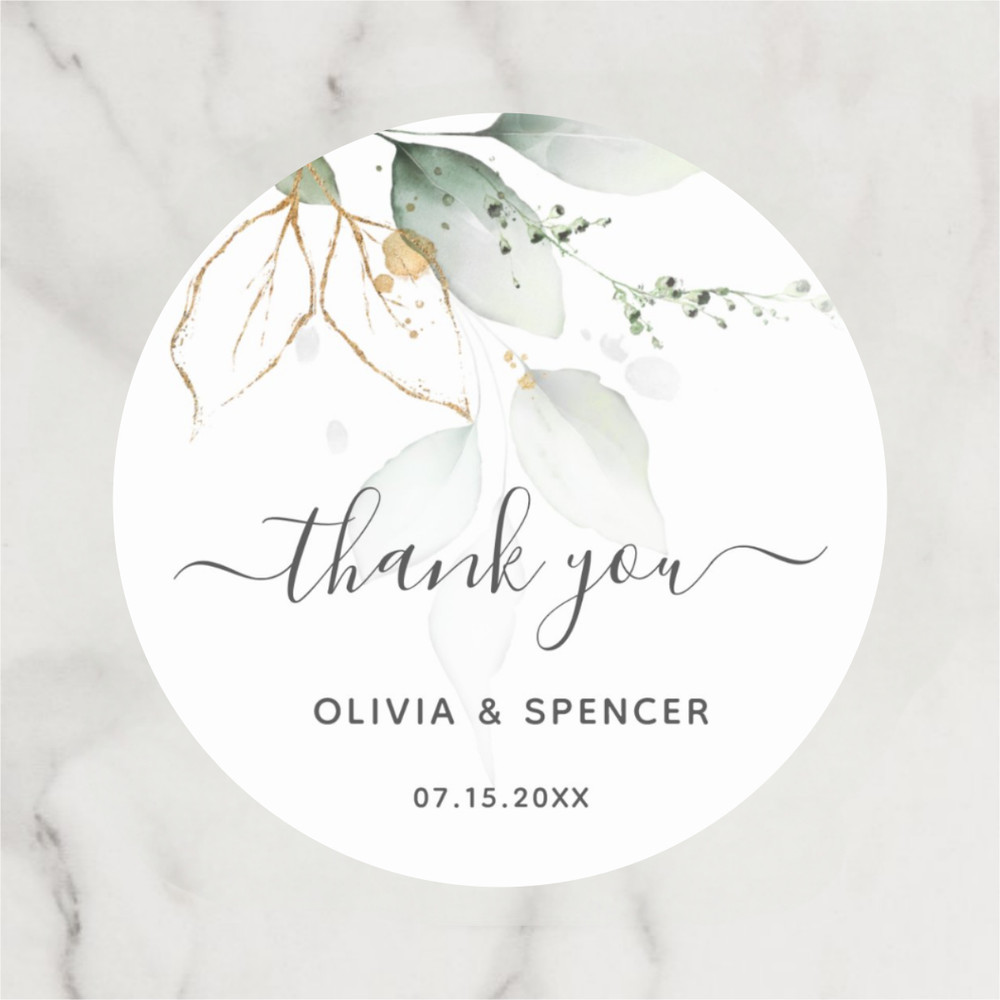 Personalized Circular Stickers, Custom Wedding Thank You Labels, Ideal for Birthdays, Baptisms, and Anniversary Gifts