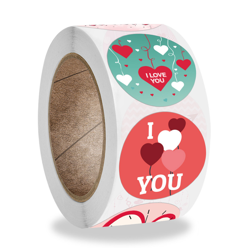 Valentine's Day Stickers, I Love You Heart Labels, Love Thank You Tags, Sealing Labels Gifts, Wedding Party Decorations