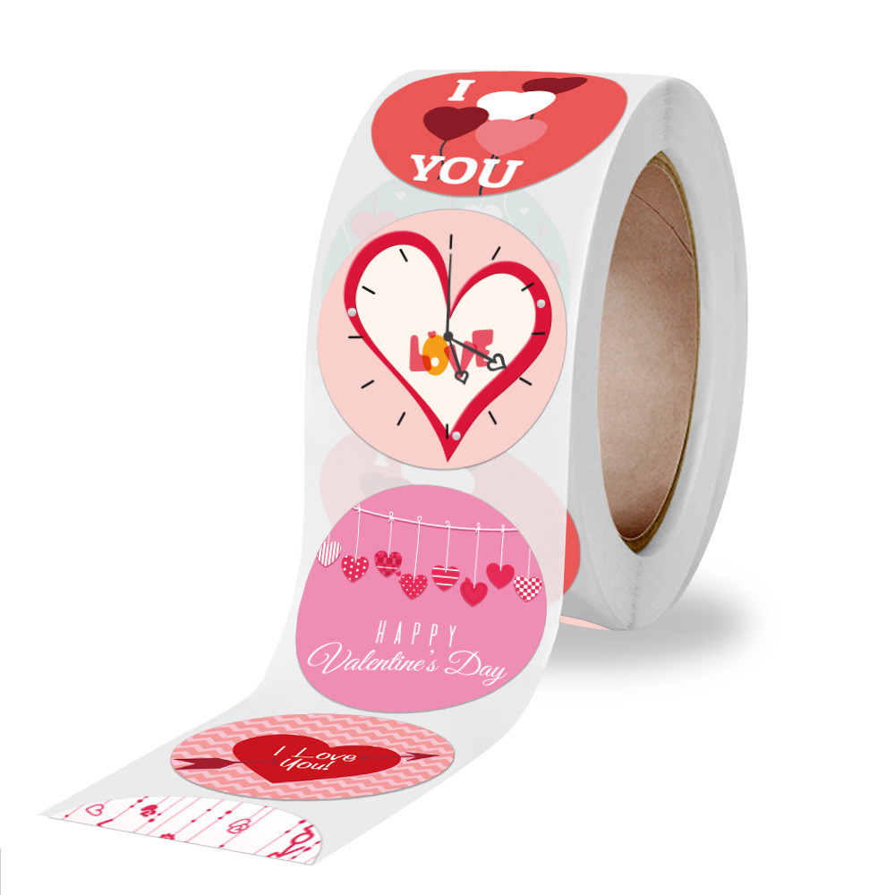 Valentine's Day Stickers, I Love You Heart Labels, Love Thank You Tags, Sealing Labels Gifts, Wedding Party Decorations