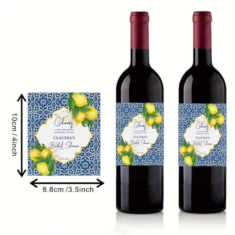 Personalized Wine Labels, Custom Wine Stickers for Birthday, Holiday, or Business Gifts, Add Recipient Name and Message