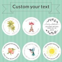 decor supplies, custom wedding sticker, sealing sticker, personalise baptism birthday, customize wedding labels