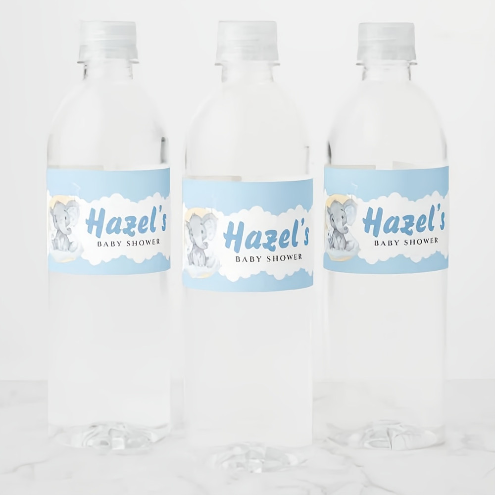 Custom Water Bottle Labels Stickers Self Adhesive Candy Wrap Bridal Shower Decor Personalized Text