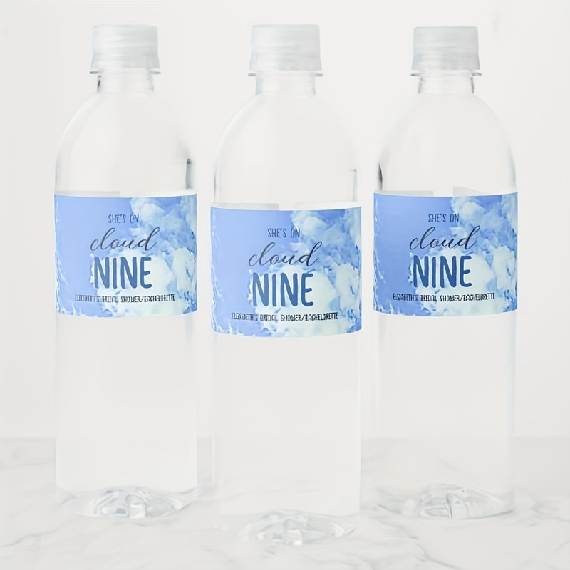 Personalized Simple Wedding Stickers, Custom Wedding Welcome Water Bottle Label, Printed Wedding Bottle Labels for Party