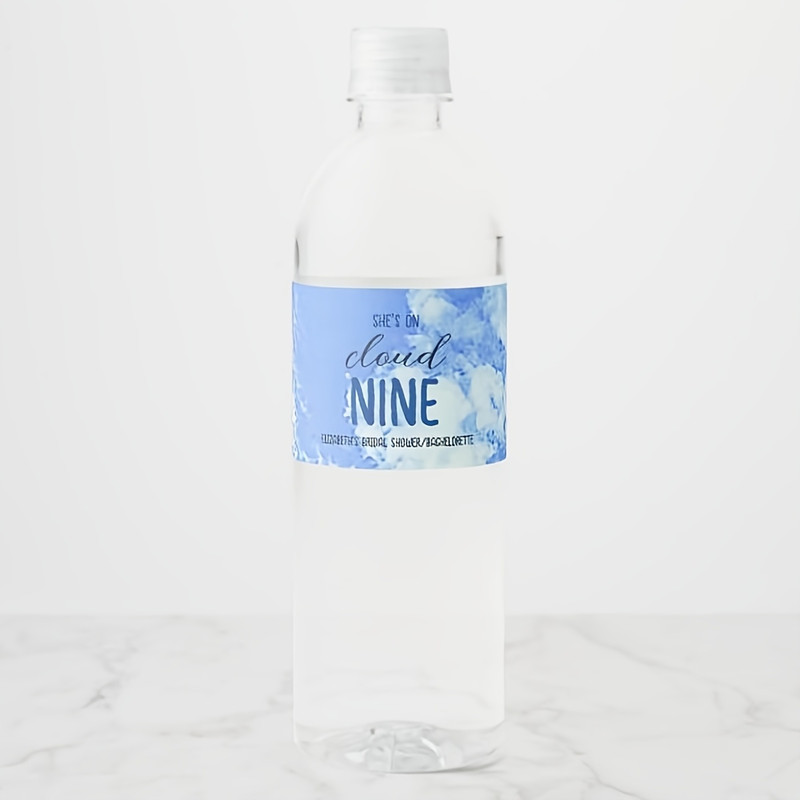 Personalized Simple Wedding Stickers, Custom Wedding Welcome Water Bottle Label, Printed Wedding Bottle Labels for Party