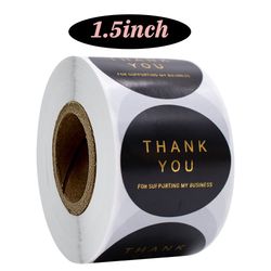 thank you for your order stickers, kraft paper envelope seal labels, diy candy biscuit packaging sticker