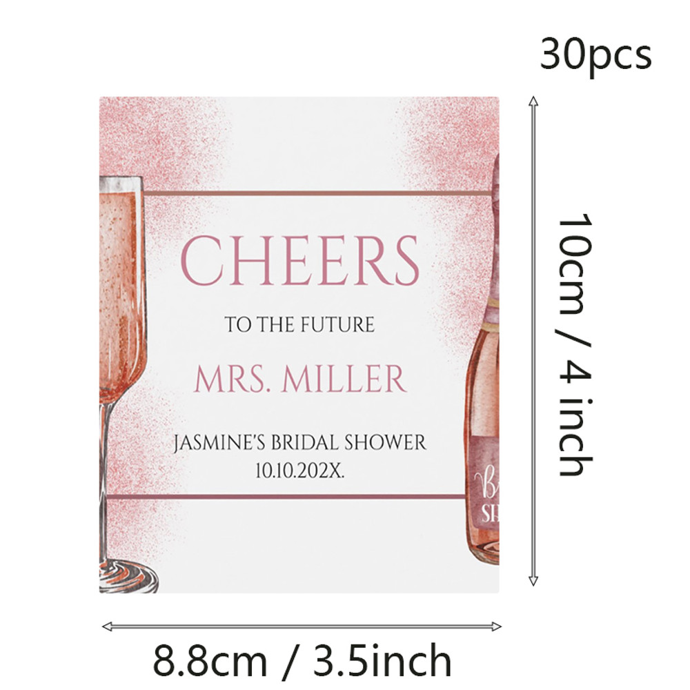 Personalized Gift, Minimalist Wedding Favor, Custom Wine Label, Photo Wine Label Template, Unique Wine Gift Label