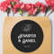 Personalized Wedding Stickers, Custom Name and Date Labels, Perfect for Gift Boxes, Invitations, and Events