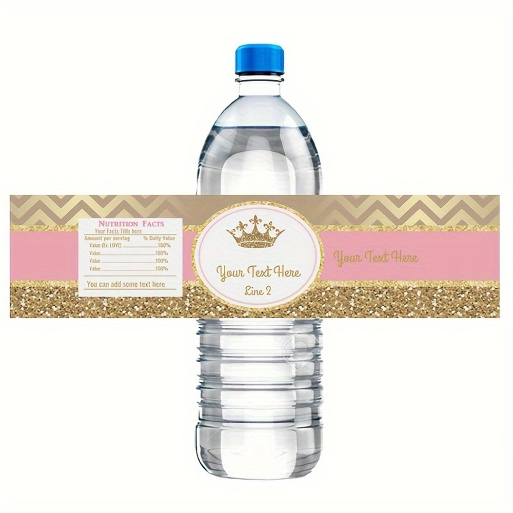 Wedding Water Bottle Sticker, Custom Bottle Label, Personalized Printable Welcome Water Bottle Labels