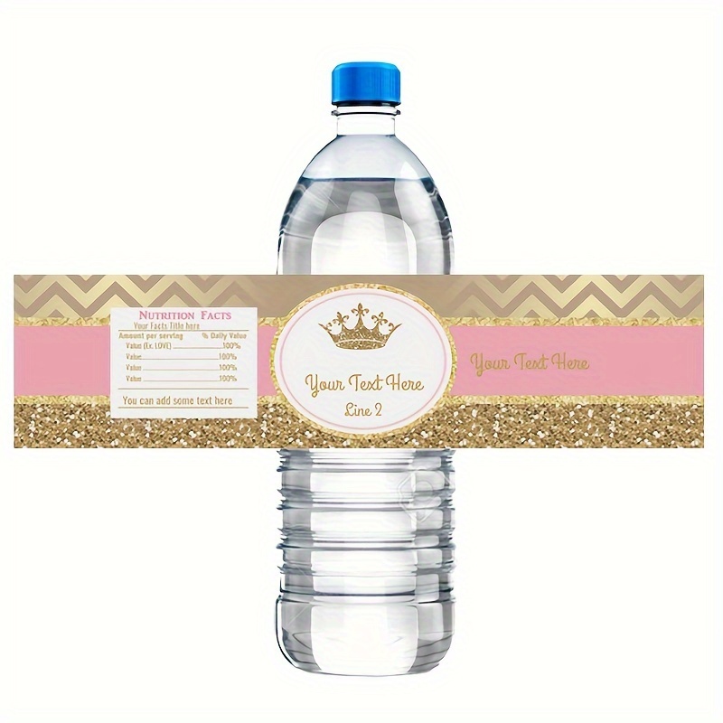 Wedding Water Bottle Sticker, Custom Bottle Label, Personalized Printable Welcome Water Bottle Labels