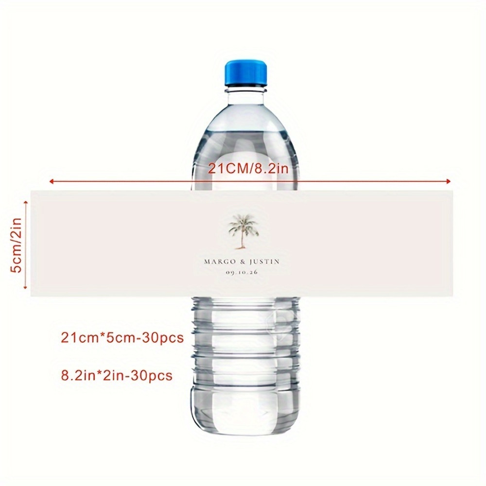 Wedding Water Bottle Sticker, Custom Bottle Label, Personalized Printable Welcome Water Bottle Labels