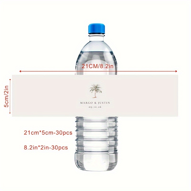 Wedding Water Bottle Sticker, Custom Bottle Label, Personalized Printable Welcome Water Bottle Labels