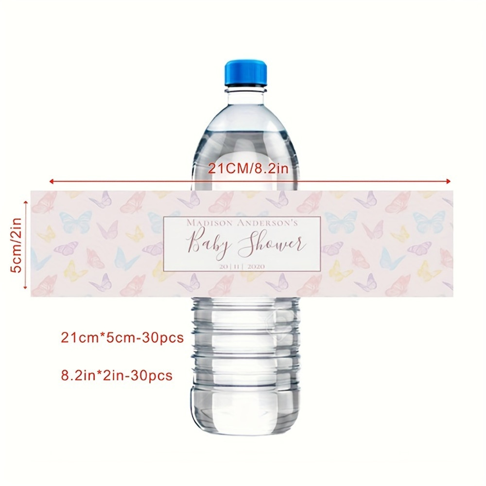 Wedding Water Bottle Sticker, Custom Bottle Label, Personalized Printable Welcome Water Bottle Labels