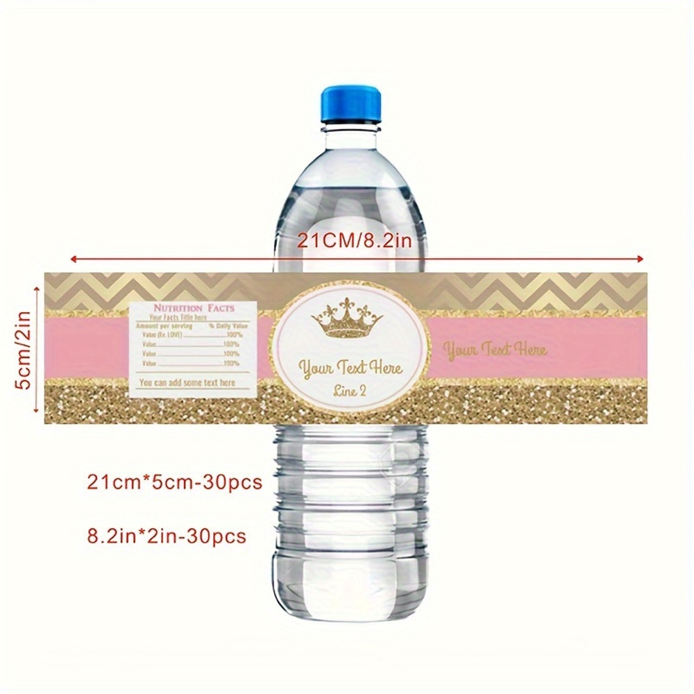 Wedding Water Bottle Sticker, Custom Bottle Label, Personalized Printable Welcome Water Bottle Labels