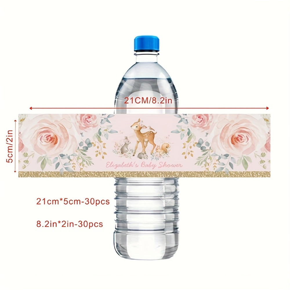 Wedding Water Bottle Sticker, Custom Bottle Label, Personalized Printable Welcome Water Bottle Labels