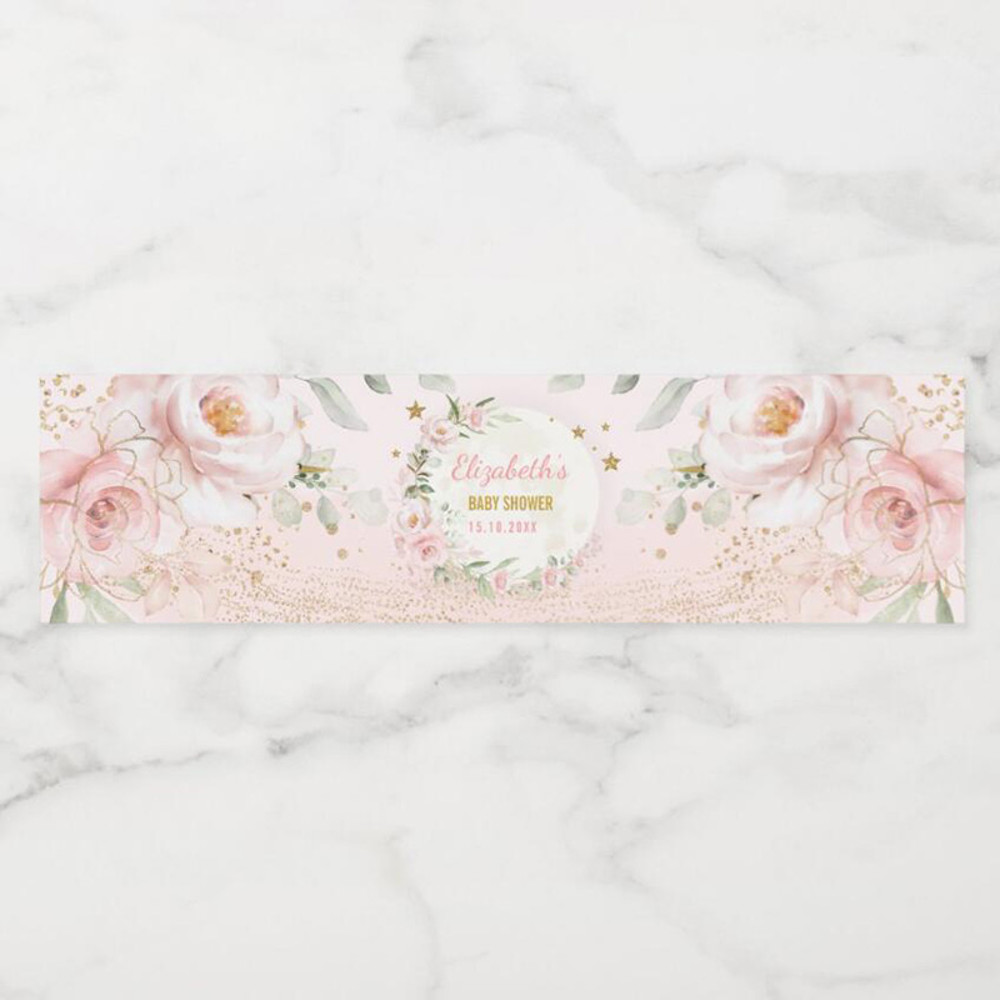 Personalized Water Bottle Wrappers, Custom Logo Labels for Celebrations, Birthdays, Baptisms, Weddings