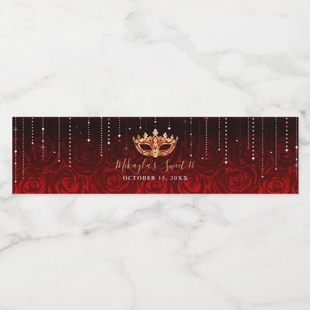 Personalized Water Bottle Wrappers, Custom Logo Labels for Celebrations, Birthdays, Baptisms, Weddings