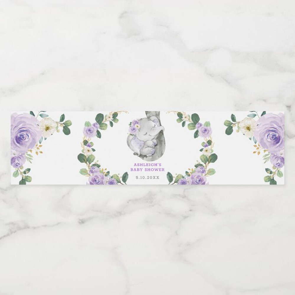 Personalized Water Bottle Wrappers, Custom Logo Labels for Celebrations, Birthdays, Baptisms, Weddings