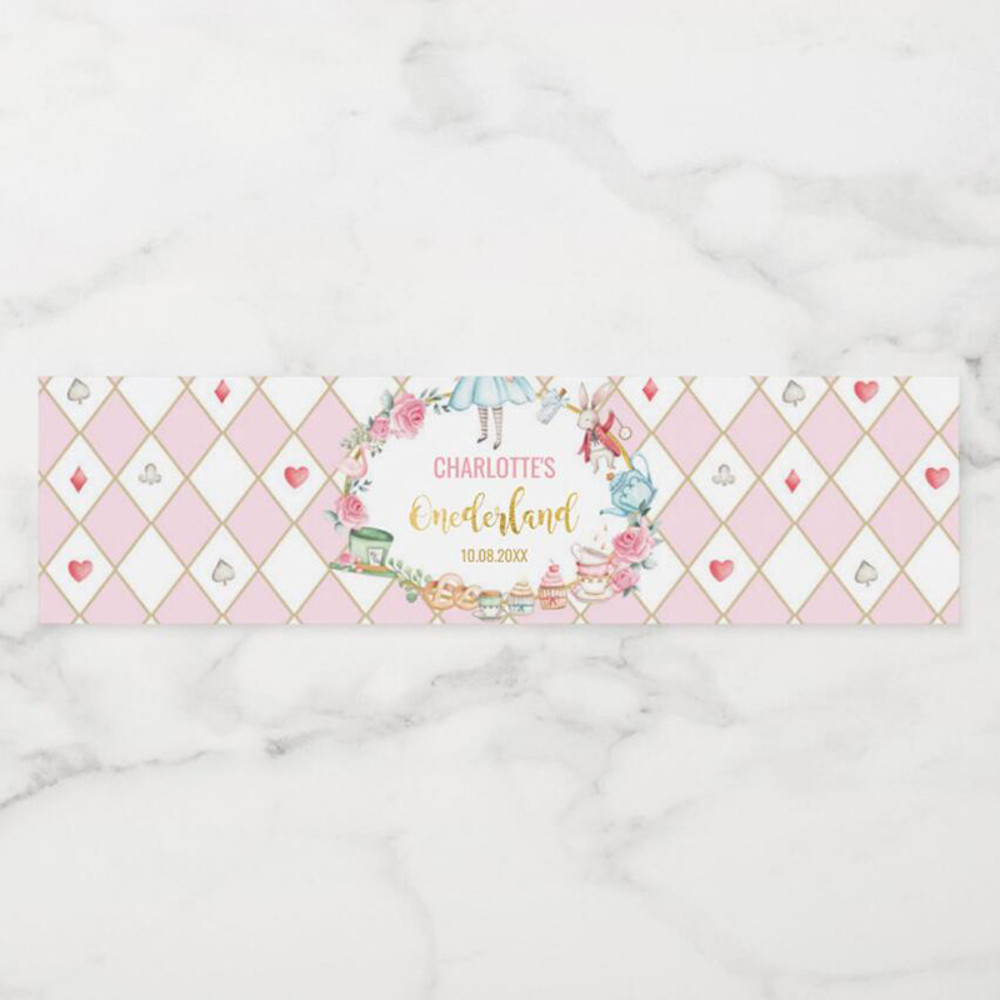Personalized Water Bottle Wrappers, Custom Logo Labels for Celebrations, Birthdays, Baptisms, Weddings