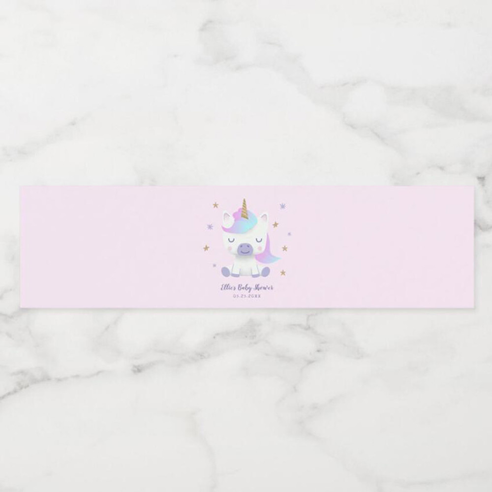 Personalized Water Bottle Wrappers, Custom Logo Labels for Celebrations, Birthdays, Baptisms, Weddings