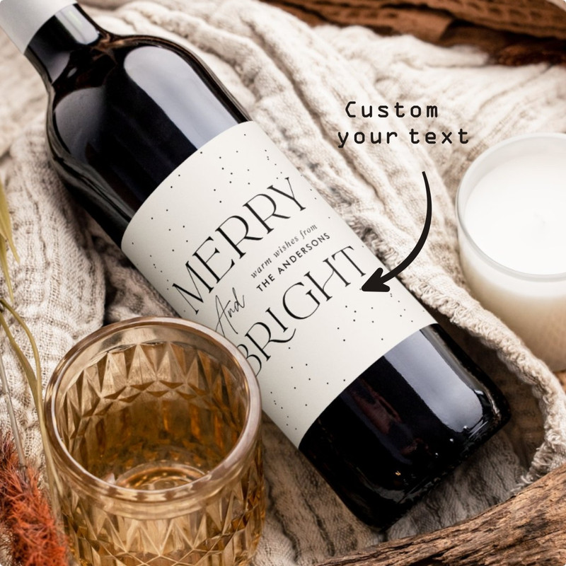 Editable Wine Labels, Custom Wine Label, Greenery Wedding Wine Labels, Printable Personalized Gift Stickers